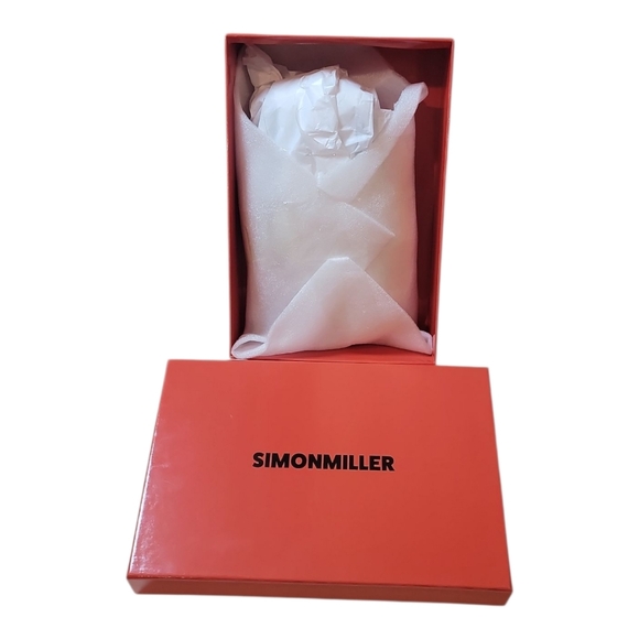 NWT $345 SIMON MILLER Crystal Lip Clutch Convertible Crossbody Kiss Clutch - Picture 10 of 10